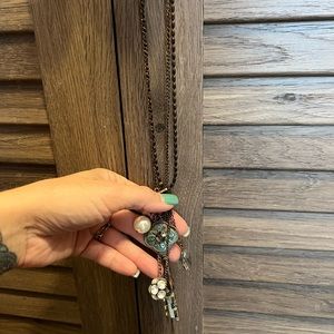 Key charm toggle necklace